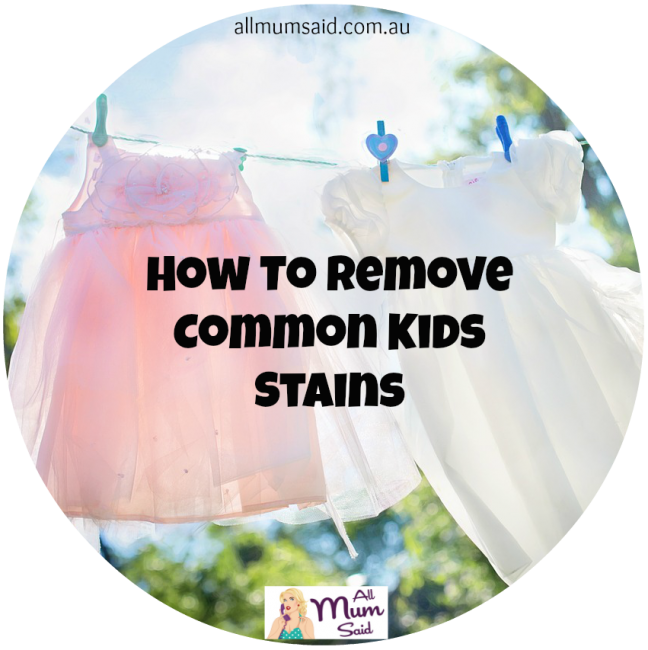 Remove Common Kids Stains
