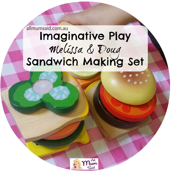 Melissa & Doug Sandwich Making Set | Imaginative play | All Mum Said