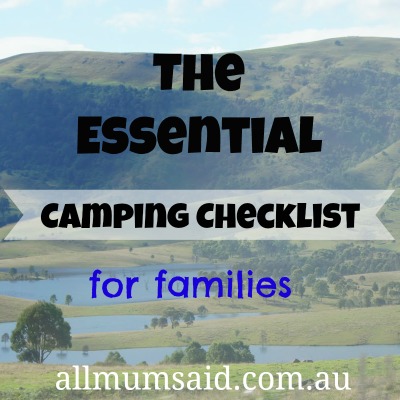 camping checklist