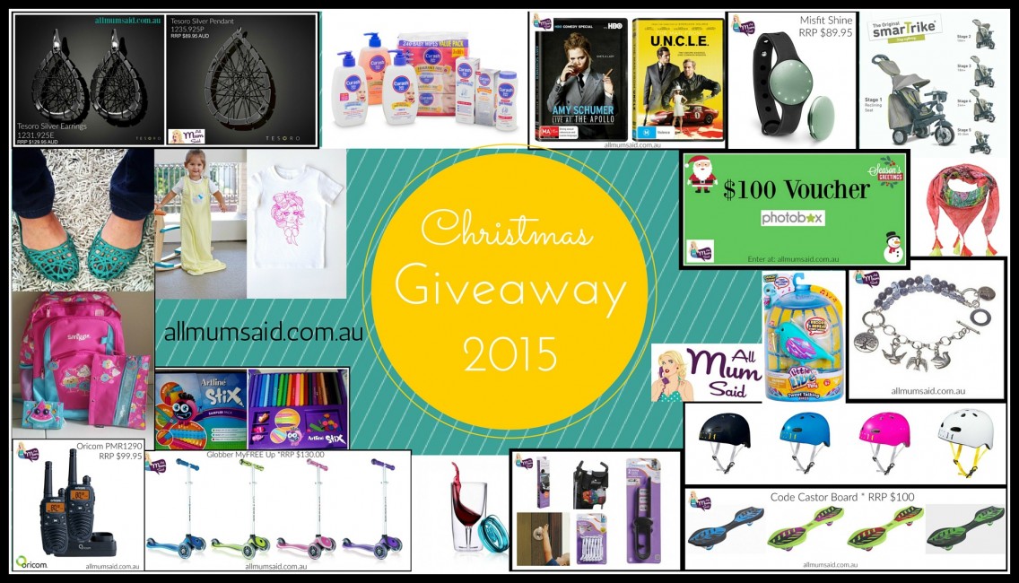 christmas giveaway 2015 all mum said