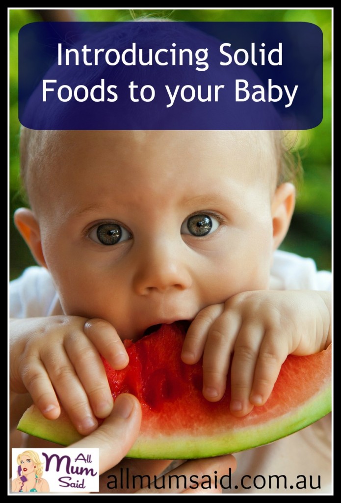 introducing solid foods to your baby