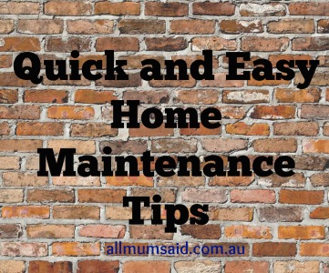 home maintenance tips
