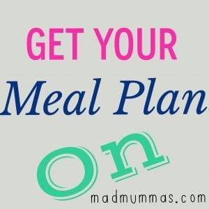 Meal Plan Week 17 - 2014