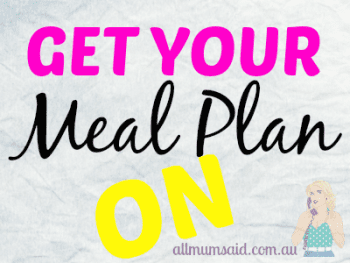 Meal Plan Week 37 - 2014