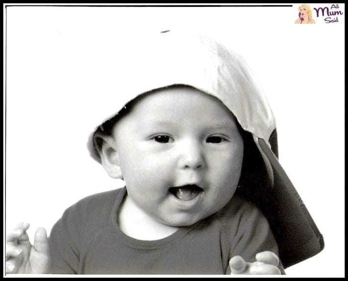 Cute baby wearing hat