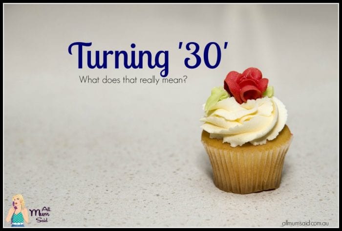 Turning 30 | iced Cupcake | 30th birthday