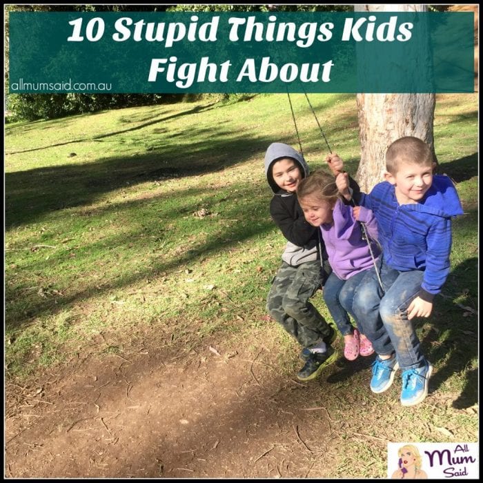 stupid things kids fight about | happy kids playing on a swing