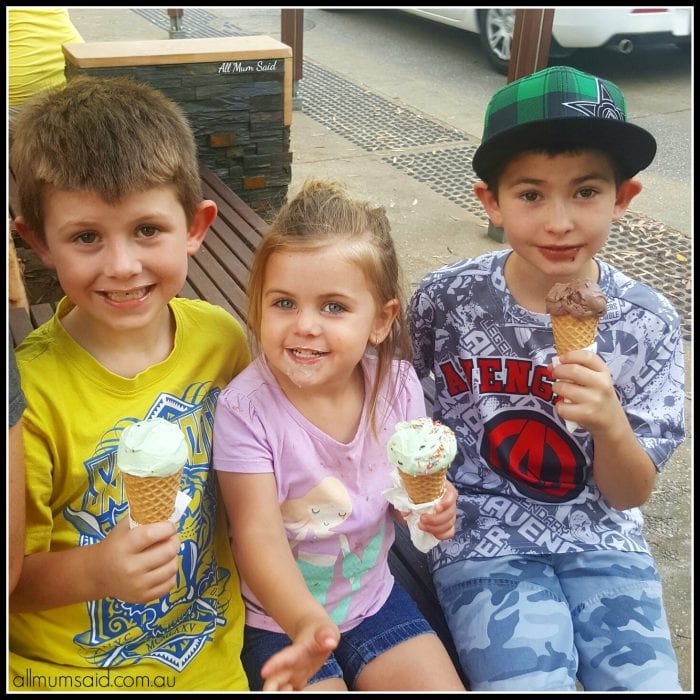 All Mum Said | happy kids eating ice-cream