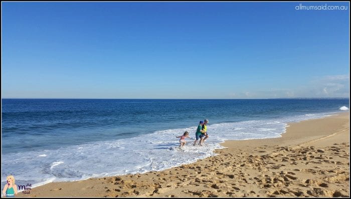 Mother's Day expectations | Kids playing at Stockton Beach