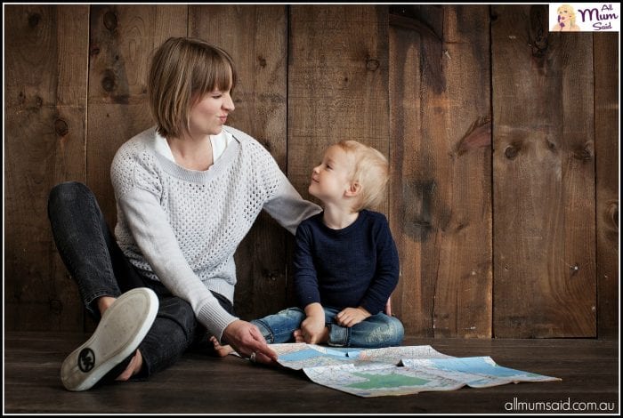 mum and son smiling parenting is tough