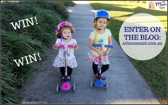 Globber scooters with flashing wheels giveaway