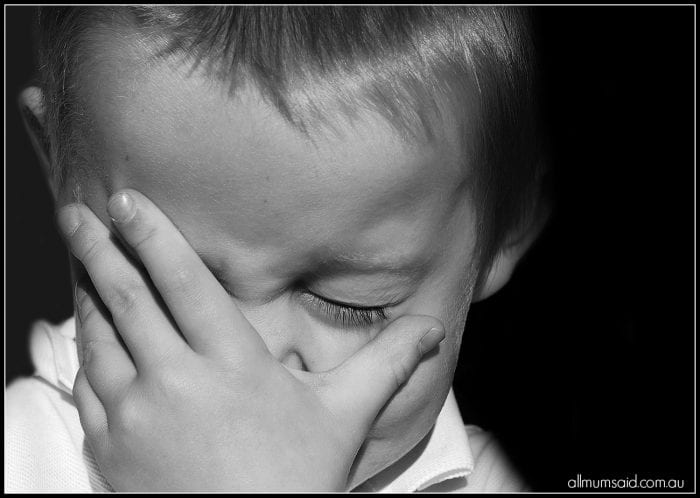 kid throws tantrum kid crying
