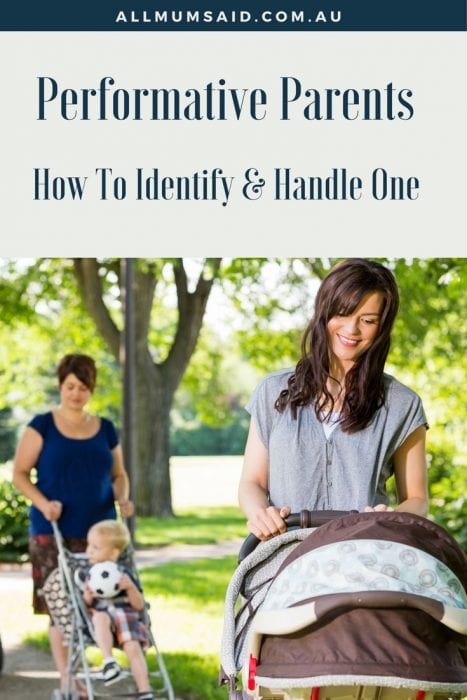 Performative parents | judgemental mum