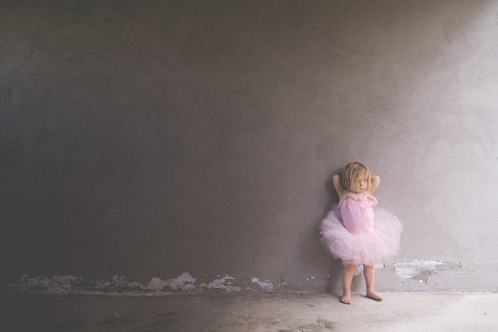 Toddler dressed up as ballerina having toddler tantrum | ways toddlers are overrated