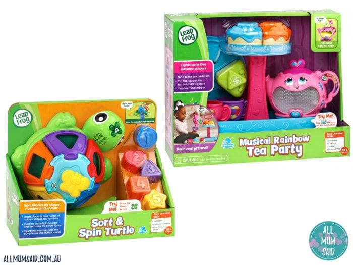 Christmas giveaway - LeapFrog - sort and spin musical tea party