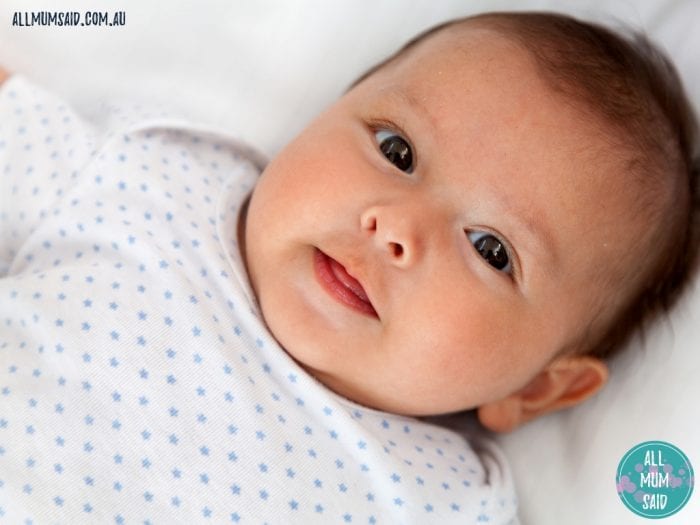 baby smiling