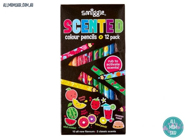 smiggle scented coloured pencils