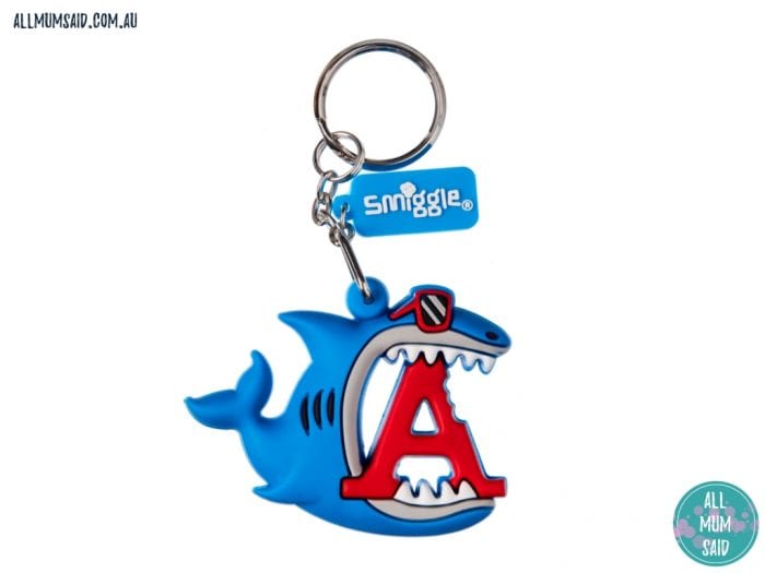 smiggle shark keyring